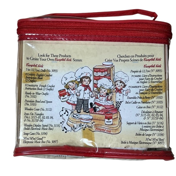 Campbell Soup Kids Vintage 1995 Fibre Craft 5" Dolls W/Crochet Directions - Picture 2 of 8